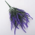 thumbnail image 2 of 7-Head Artificial Lavender Bouquet - Fake Purple Plastic Flowers for Home, Wedding & Farmhouse Table Decor, No Maintenance, 2 of 6