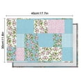 thumbnail image 5 of Pioneer Flower Floral Print Pattern Summer Placemats Table Placemats Set Of 6-Linen Kitchen Washable Placemats Table Mats 12x18 Inch Non-Slip Heat Resistant, 5 of 5