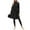 Black, variant on Swimsuits for Women Full Coverage Two Piece Bathing Suit Long Sleeve Flowy Dress Swimwear with Swim Bottoms