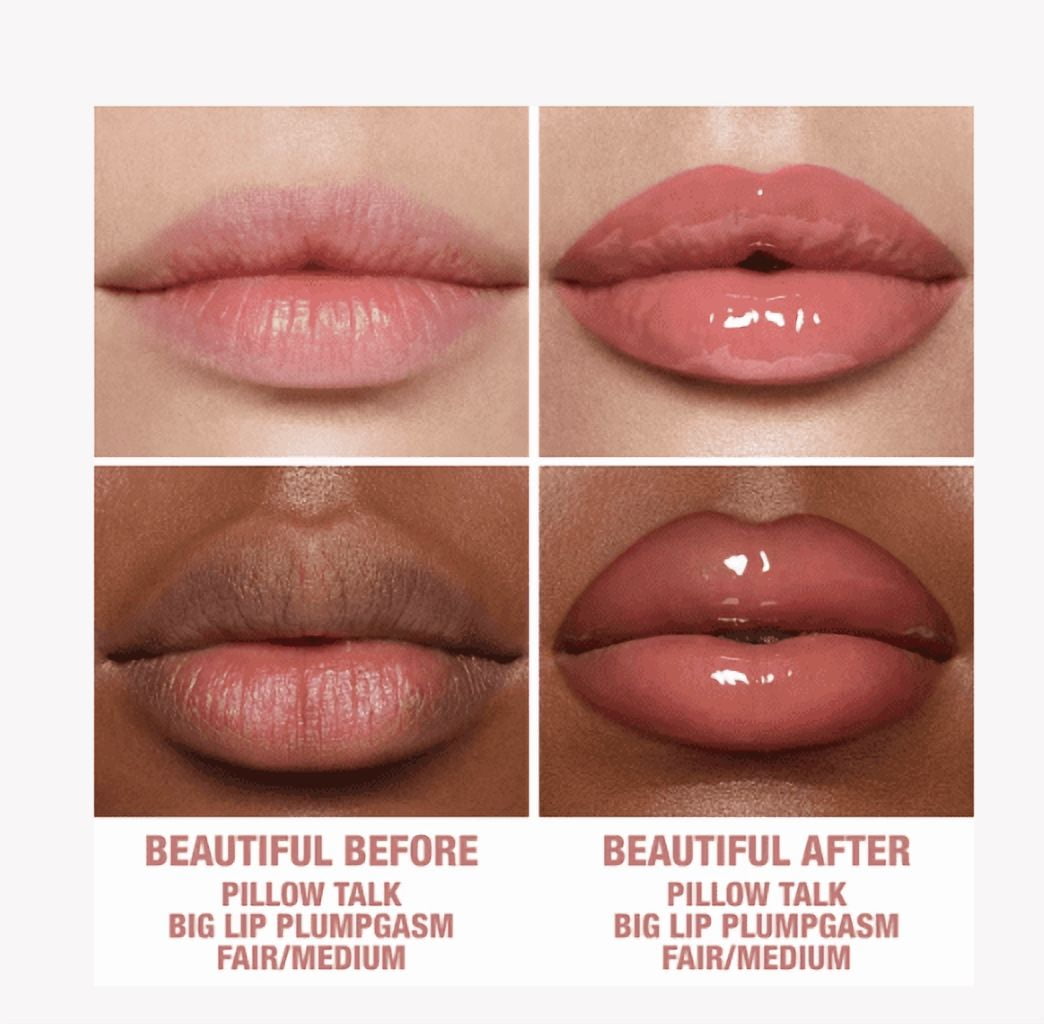 Charlotte Tilbury Pillow Talk Big Lip Plumpgasm Plumping Lip Gloss 5.5ml - Pillow Talk Fair-Medium