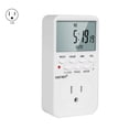 thumbnail image 2 of EU UK BR Plug Outlet Electronic Digital Timer Socket with Timer 220V AC Socket Timer Plug Time Relay Switch Control Programmable, 2 of 5