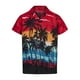 thumbnail image 5 of Sonducket camisa de los hombres de manga corta casual de secado rápido suelto impreso vacaciones palm breasted ropa de playa de gran tamaño Rojo/XXL 2Conjunto, 5 of 6