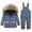 Navy, variant on lnmuld Two Piece Insulated Kids Snowsuit for Cold Weather Outdoor Winter Activities and Gear Size:2-3 Years