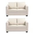 thumbnail image 1 of Sala 2-2 TRINITY Gales ( 2 piezas Love Seat ) Crema, 1 of 8