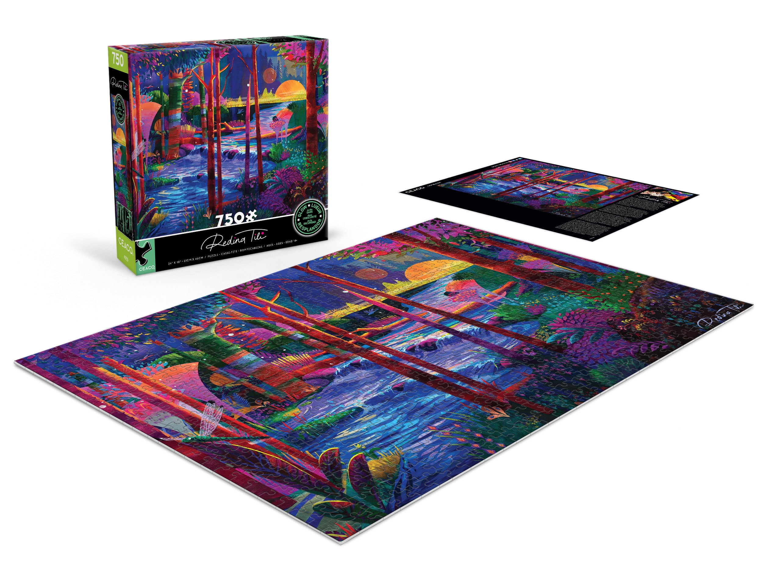 Ceaco Redina Tili Sleeping Giants 750-Piece Interlocking Jigsaw Puzzle for Children Ages 14+