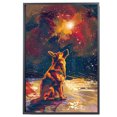 thumbnail image 2 of Australian Cattle Dog Art Print Poster, Wall art Canvas Painting Decor, Dog Pop Starry Night Art Home Decor Artwork For Bedroom Living Room Bathroom Décor, 2 of 6