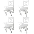 thumbnail image 3 of vidaXL Dining Chairs Accent Chair with Curved Slat Back for Kitchen Pinewood, 3 of 9