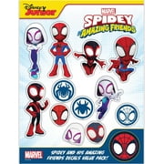 Marvel Spidey and His Amazing Friends Decals - Set of 12 Spidey, Spin, Ghost Spider Vinyl Stickers for Car Water Bottle Bike Helmet Laptop Skateboard - Marvel Stickers for Kids and Adults
