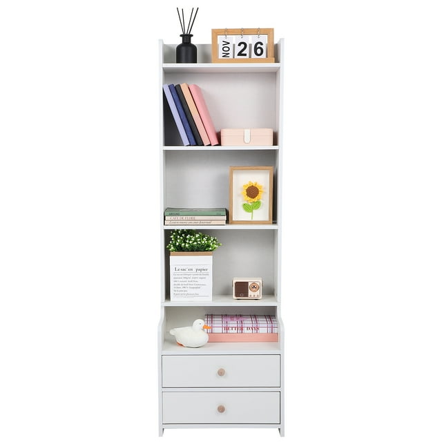 Mesita de noche alta, estante de almacenamiento vertical, estante abierto, mesita de noche, estantería, estante de noche, organizador de estante para dormitorio