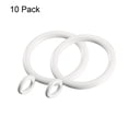 thumbnail image 3 of Anillos de Clips para Cortinas de Metal Fuerte a Prueba de Óxido 1.1" Diámetro Interior Paquete de 10 Blanco, 3 of 4