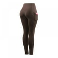 thumbnail image 2 of 2021 Ladies High Waist Sports Yoga Trousers Quick-drying Breathable Stretch Compression Cropped Pants Blue#01, 2 of 5