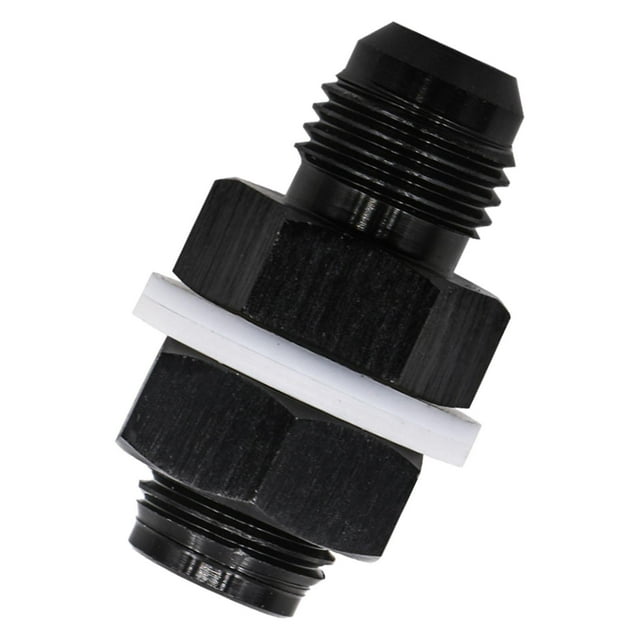 Fuel Cell Adapter ,with 2 Washers, With Locking Nut ,Black Universal ,Aluminium, Auto Parts Car -