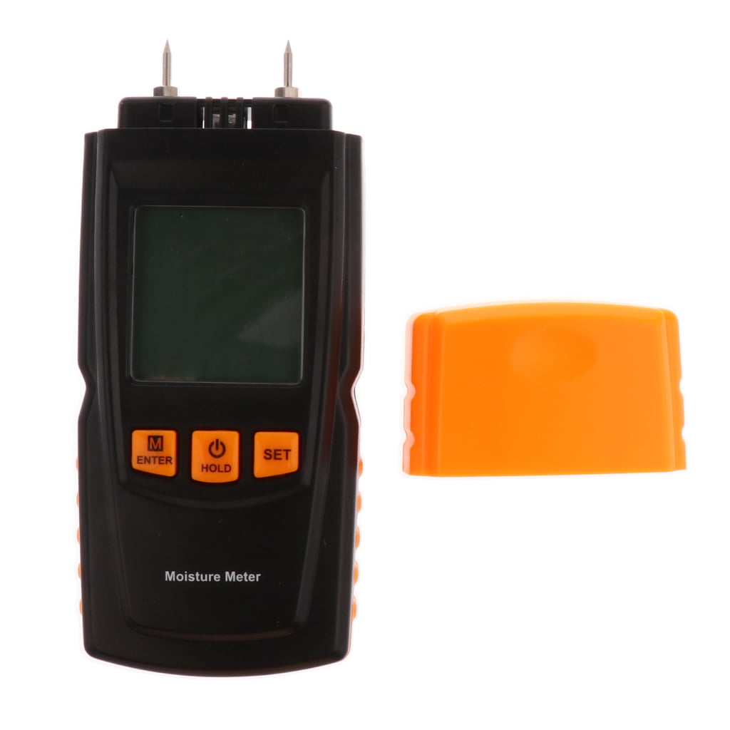 Digital 2 Pin LCD Wood Moisture Humidity Meter Damp Detector Tester 20%~95% 