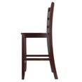 thumbnail image 2 of Winsome Orlando 5-Piece Set High Table, 2 Shelves with 4 Ladder Back Stools -94542, 2 of 9