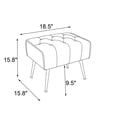 thumbnail image 5 of Comfy Accent Chair Set with Ottoman | For Office Break Areas | Iron Legs and Sponge Filling | Addresses Uncomfortable Break Seating, 5 of 6