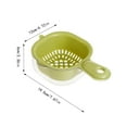 thumbnail image 3 of Double Layer Kitchen Drain Rack with Handle for Efficient Fruit Washing and Draining Strainer Bowl, 3 of 6