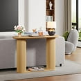 thumbnail image 5 of Fluted Console Table, Farmhouse Entryway Table with Storage and Fluted Wood Legs, Narrow Sofa Table Small Long Entry Table for Entrance, Hallway, Living Room (Natural), 5 of 9