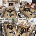 thumbnail image 6 of 8x10 Area Rugs for Living Room, Brown Southwest Non Slip Area Rugs for Kitchen Bedroom Entryway, Farmhouse Boho Aztec Geometric Neutral Washable Carpet Runner Rug Floor Mats for Bedroom Home Decor, 6 of 9