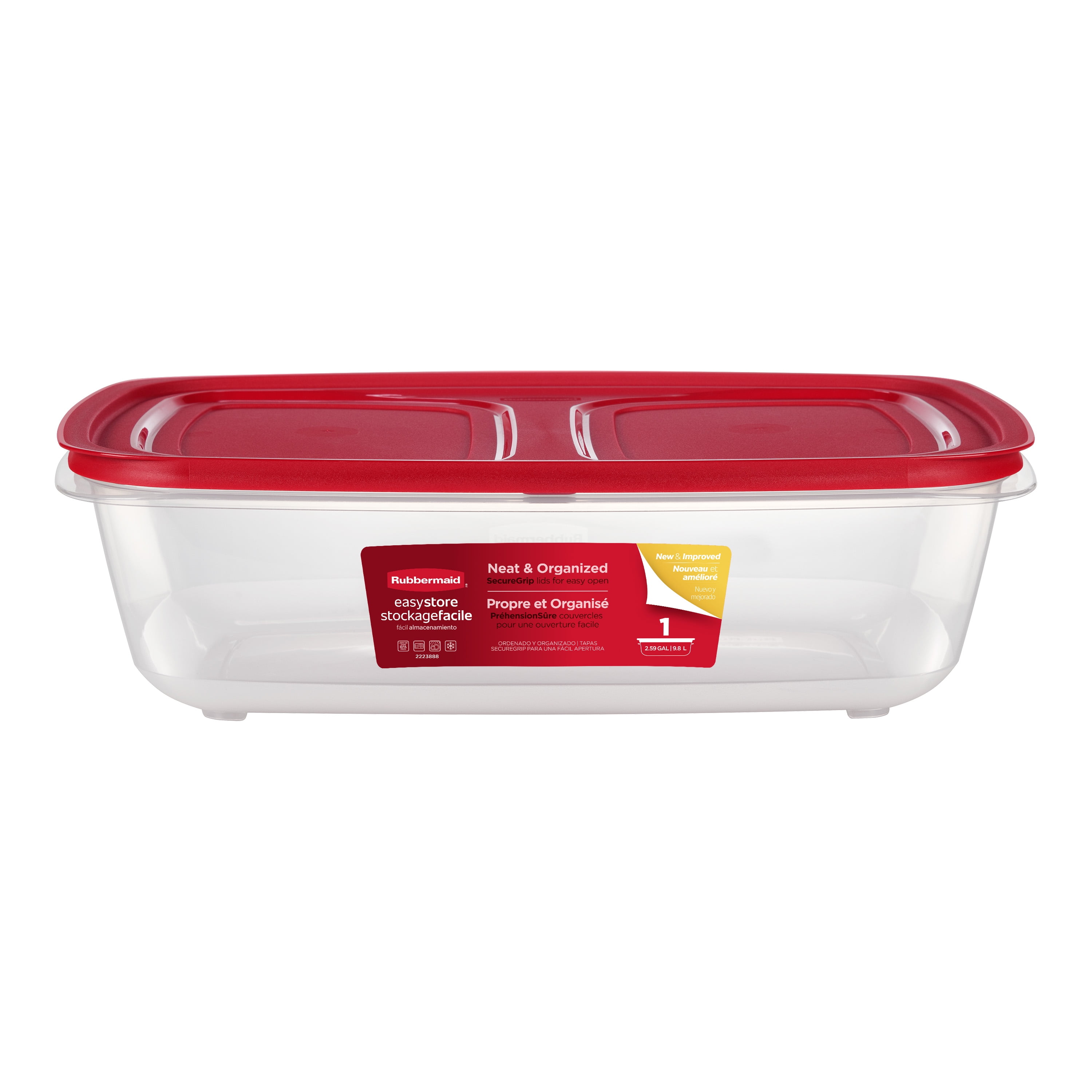 Rubbermaid 41.5-Cup EasyStore Rectangle Food Storage Container with Lid