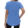 thumbnail image 6 of Ronuti Womens Workout Tops Short Sleeve Activewear T-Shirts Quick Dry Breathable Gym Running Yoga Athletic Wear, 6 of 11
