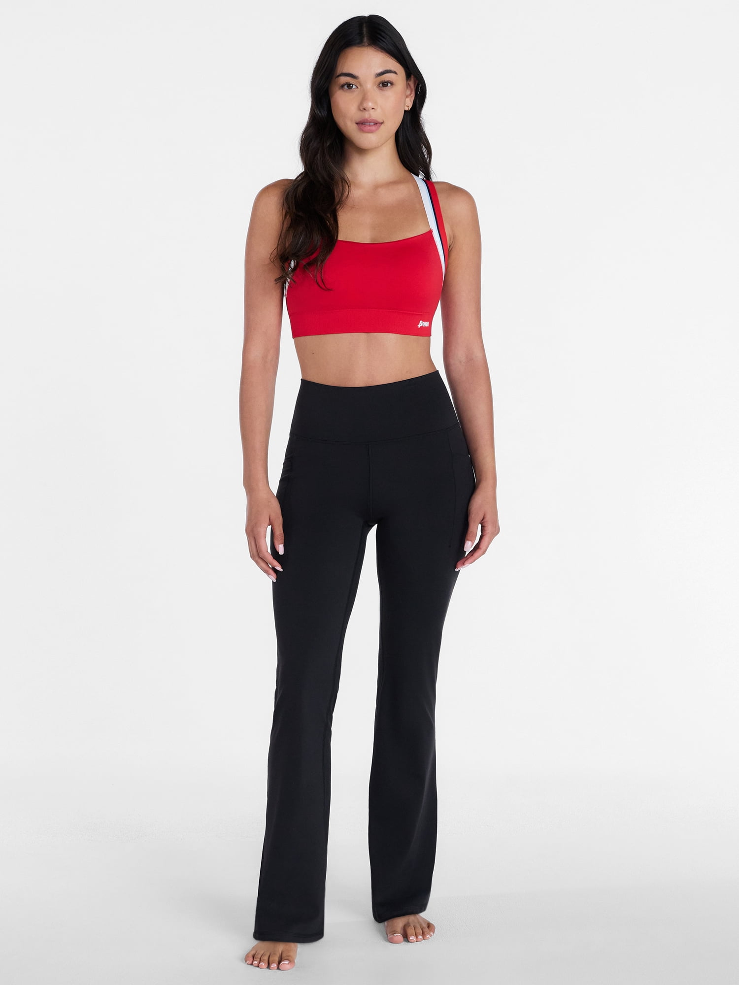 Penn Women's Seamless Sports Bra with Elastic Straps, Sizes S-XL