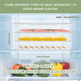 thumbnail image 3 of 3 Layer Lunch Meat Container for Refrigerator Organizing Bacon Storage Container Refrigerator Food Storage Box Fridge, 3 of 6