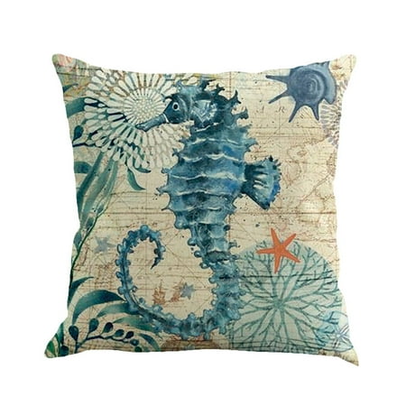 Sea Marine Aquarium Sofa Pillow Case Cushion Cover Sea Marine Aquarium Sofa Pillow Case Cushion Cover