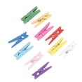 thumbnail image 5 of Monyance mini clothespins 30pcs Multicolor Natural Wooden Photo Clips Mini Clothes Multi-function Paper Message Pegs(3.5x0.7cm)(1.38X0.28X0.28Inches), 5 of 11