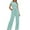 Light Blue1, variant on Chbgutlmr 2 Piece Sets for Women Crewneck Short Sleeve Slim Tees Wide Leg Pants Comfy Athletic Casual Outfits