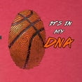 thumbnail image 3 of Wild Bobby, Basketball Fingerprint It's In My DNA, Sports, Women Tri-Blend Racerback Tank Top, Vintage Red, Small, 3 of 5