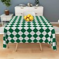 thumbnail image 4 of Tchckioa 54x54 Inch Square Tablecloth,Waterproof Table Cloth for Kitchen Decor,Green and White, 4 of 6