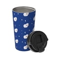 thumbnail image 2 of Fotbe Moon Lamb Printed Insulated Travel Coffee Mug Spill Proof Leak Proof Stainless Steel Coffee Tumbler Reusable Coffee Cups with Lids Thermos, 2 of 8