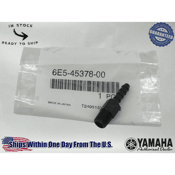 Yamaha Genuine OEM Authentic NIPPLE,HOSE 6E5-45378-00-00 1