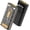 Transparent+Black, variant on Portable Charger with Built in Cables,10000mAh Power Bank with LED Lamp Fast Charging 3.0 USB C External Battery Pack Phone Charger with LED Display for iPhone, Samsung and Cell Phones (Pink)