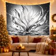 thumbnail image 3 of Floral Garden Dynamic with Monochromatic Splash Water Erupting, Mystical Fantasy for Space Lovers, Galaxy Room Decor, Mother'S Day Gift, Tapestry Wall Hanging for Bedroom and Dorm, 3 of 7