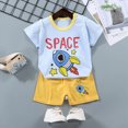 thumbnail image 2 of UAYOTSE Toddler Baby Boys Girls Clothes Cute Summer Short Sleeve T Shirt Tops Shorts Clothes Sets Baby Boy Outfits,Sizes 12-18 Months, 2 of 4