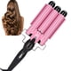 thumbnail image 2 of Rizador De Pelo, Temperatura PortáTil Ajustable 3 Barriles De CeráMica Onda De Hierro Varita Rizador Bricolaje Herramientas De Peinado del Cabello Rizado (28mm) Ecomeon no, 2 of 4