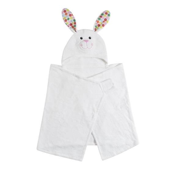 ZOOCCHINI - Serviette de bain à capuchon en tissu éponge pelucheux pour tout-petit - Serviette de bain - Bella le lapin