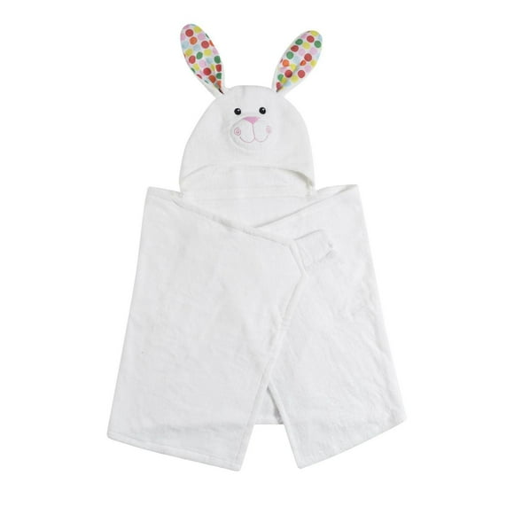 ZOOCCHINI - Serviette de bain à capuchon en tissu éponge pelucheux pour tout-petit - Serviette de bain - Bella le lapin