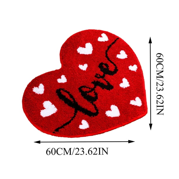 Amzcrzy Funda Nórdica, Sábana, Funda De Almohada De Satén, Tapete De Baño Con Forma De San Valentín, Tapete Decorativo Para La Entrada, Toallas De Baño, Manta Con Peso, Tapiz De Pared