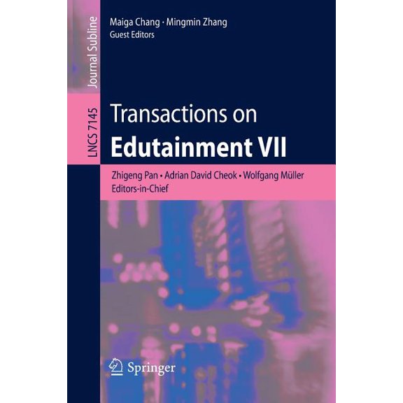 Transactions on Edutainment VII, (Paperback)