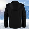 thumbnail image 4 of DHFJKG Windbreaker Jacket Women Fuzzy Lining Secure Pockets Zipper Coat With Detachable Hood Winter Outdoor Hiking Climbing Stylish Outerwear, 4 of 7