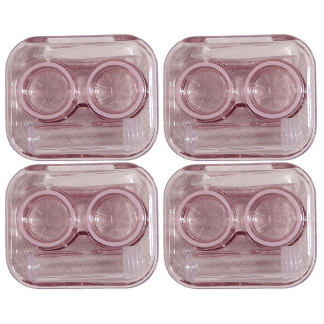 Contact Lens Cases, Colorful Contact Lens Container Holder, Outdoor Portable Mini Contact Lens Soak Storage Kit for Travel & Home