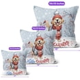 thumbnail image 4 of Hello Winter Golden Retriever Smiling in Red Scarf Hat Welcome Christmas Pillow Cushion Double Sided Goldens Dog Lover Gifts Idea Throw Pillow - 00017, 4 of 4