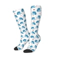 thumbnail image 2 of Fotbe Cartoon Poodle Dog print Women's Men's Novelty Crew Socks Cotton Socks Knee High Socks for Walking,Running,Nurses,Pregnancy, 2 of 9