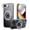 Gray, variant on Dteck 3 in 1 Case for iPhone 16e / iPhone 17e,Shockproof Translucent Matte TPU+PC Case with Camera Lens Protector+ Tempered Glass Screen Protector Magnetic Stand Compatible with Mag-Safe Cover,Clear