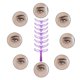 thumbnail image 4 of Kit de herramientas de maquillaje, plantilla moldeadora de aseo, plantillas para dar forma a cejas, 8 estilos, 4 of 5