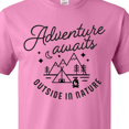 thumbnail image 4 of Inktastic Adventure Awaits Outside in Nature with Tent and Mountains T-Shirt, 4 of 5