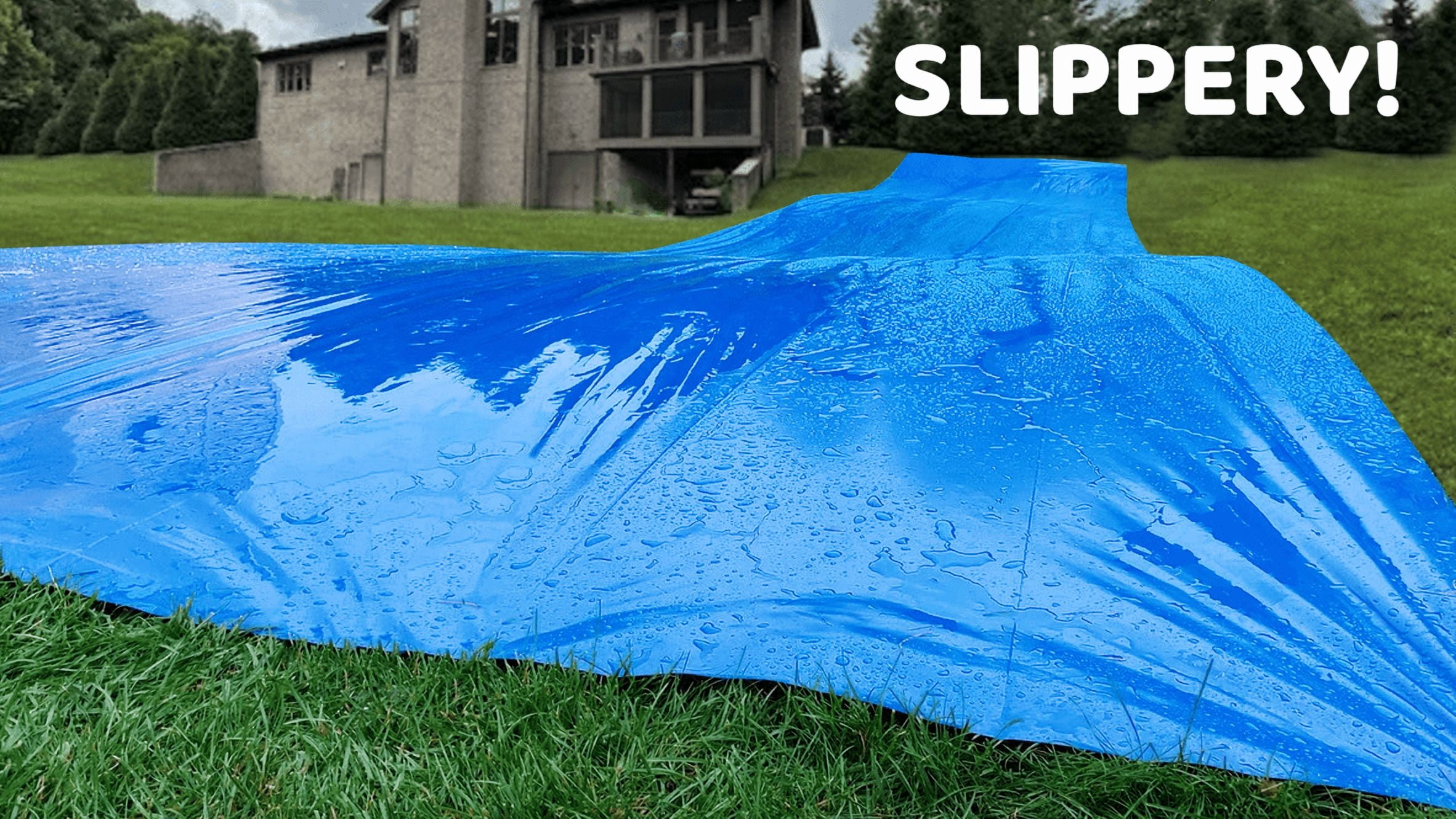 Make-A-Slide™ - 150 FEET LONG - Giant blue backyard slip and slide water slide