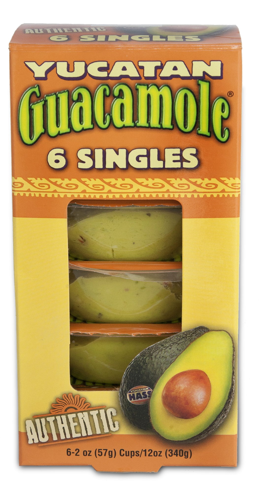 Yucatan Foods Authentic Guacamole Singles, 2 oz, 6 ct